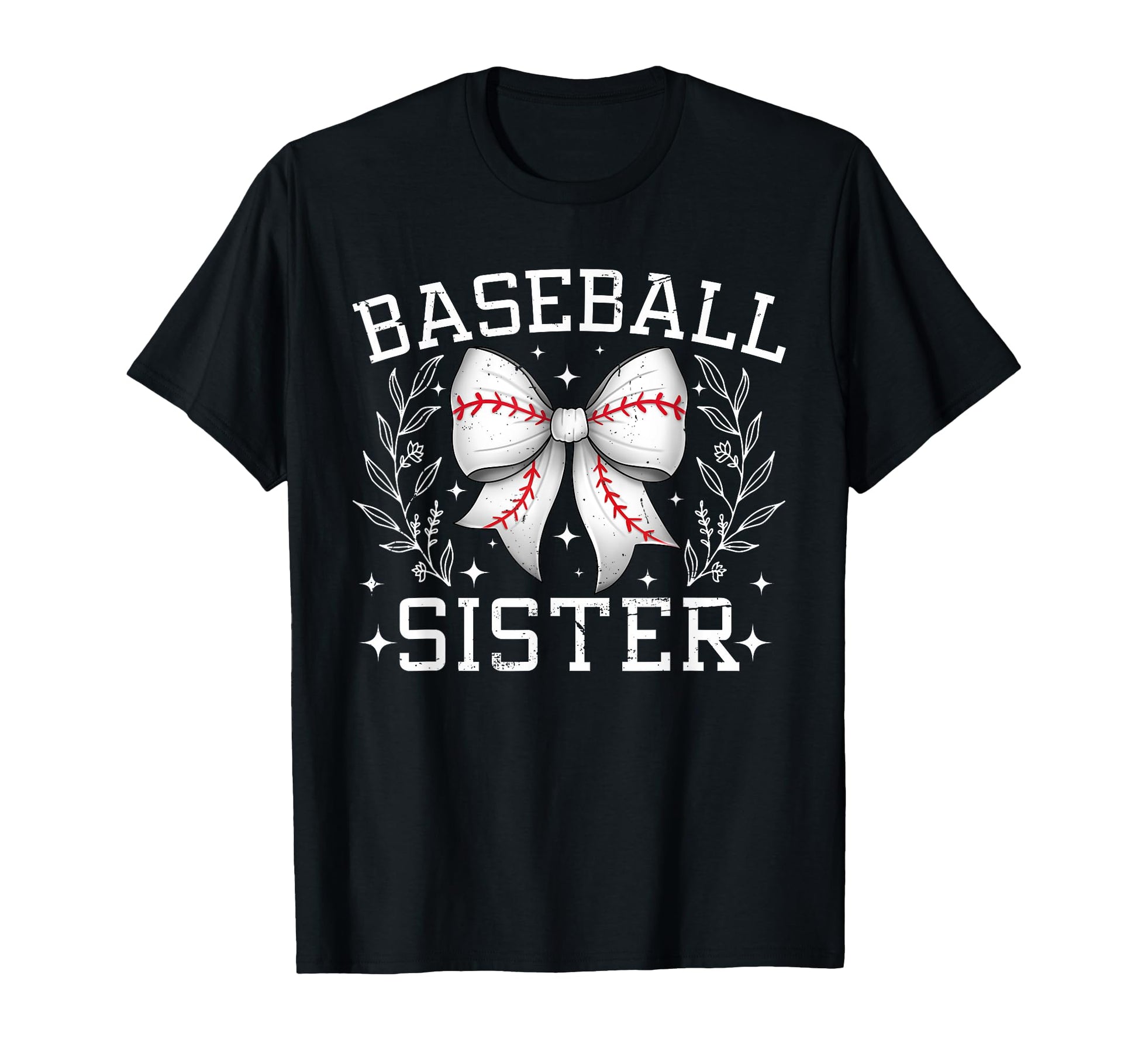 Coquette Bow Baseball Sister Game Day T-Shirt - Custom Art Print for Adults - T-Shirt, Sweatshirt, Hoodie