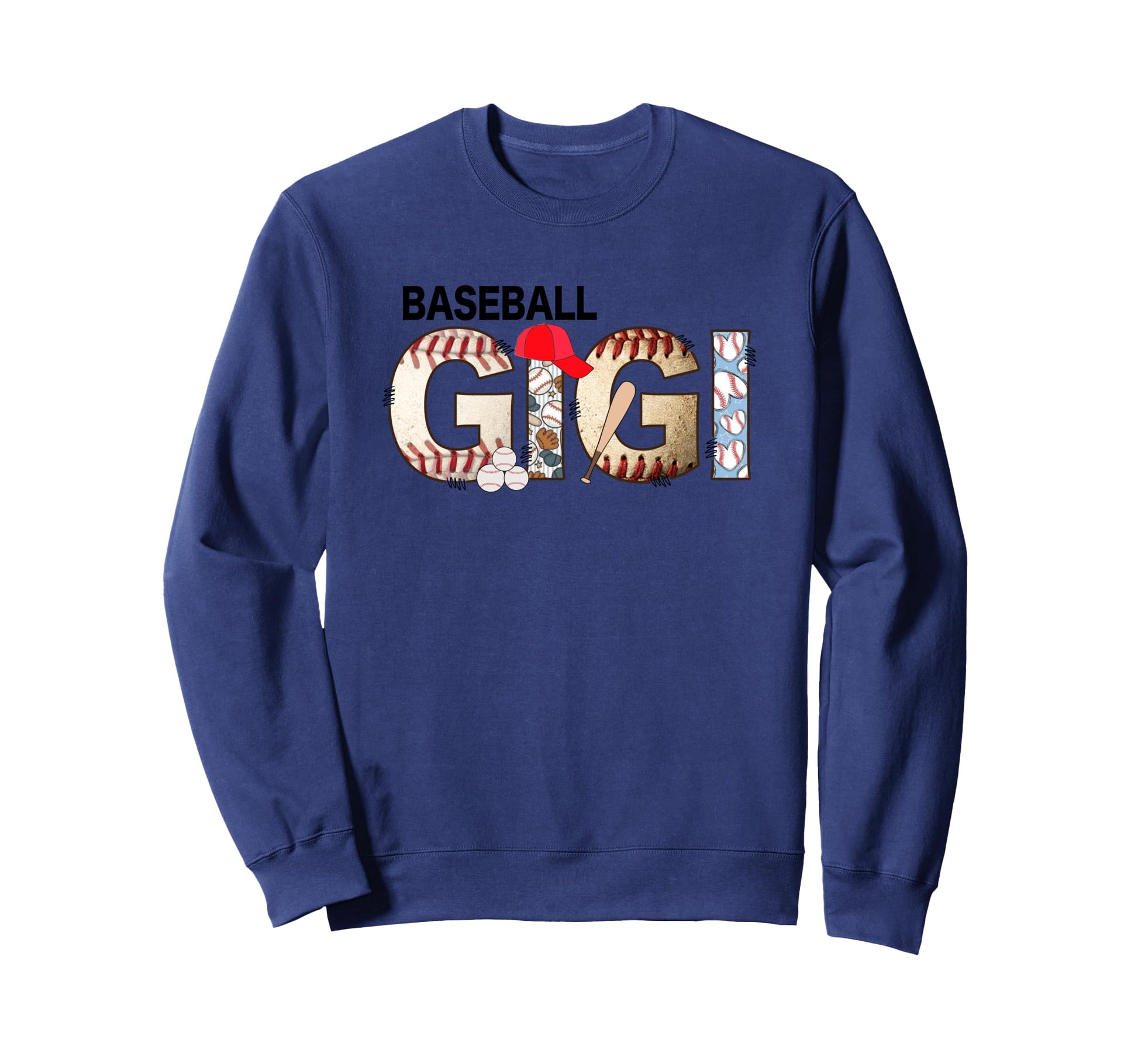 Baseball Gigi Grandmother Theme Sweatshirt - Minimalist Print Men Women - T-Shirt, Sweatshirt, Hoodie
