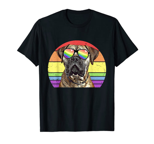 Lgbtq Bullmastiff Dog Rainbow Love Pride T-Shirt - Unique Graphic Unisex - T-Shirt, Sweatshirt, Hoodie