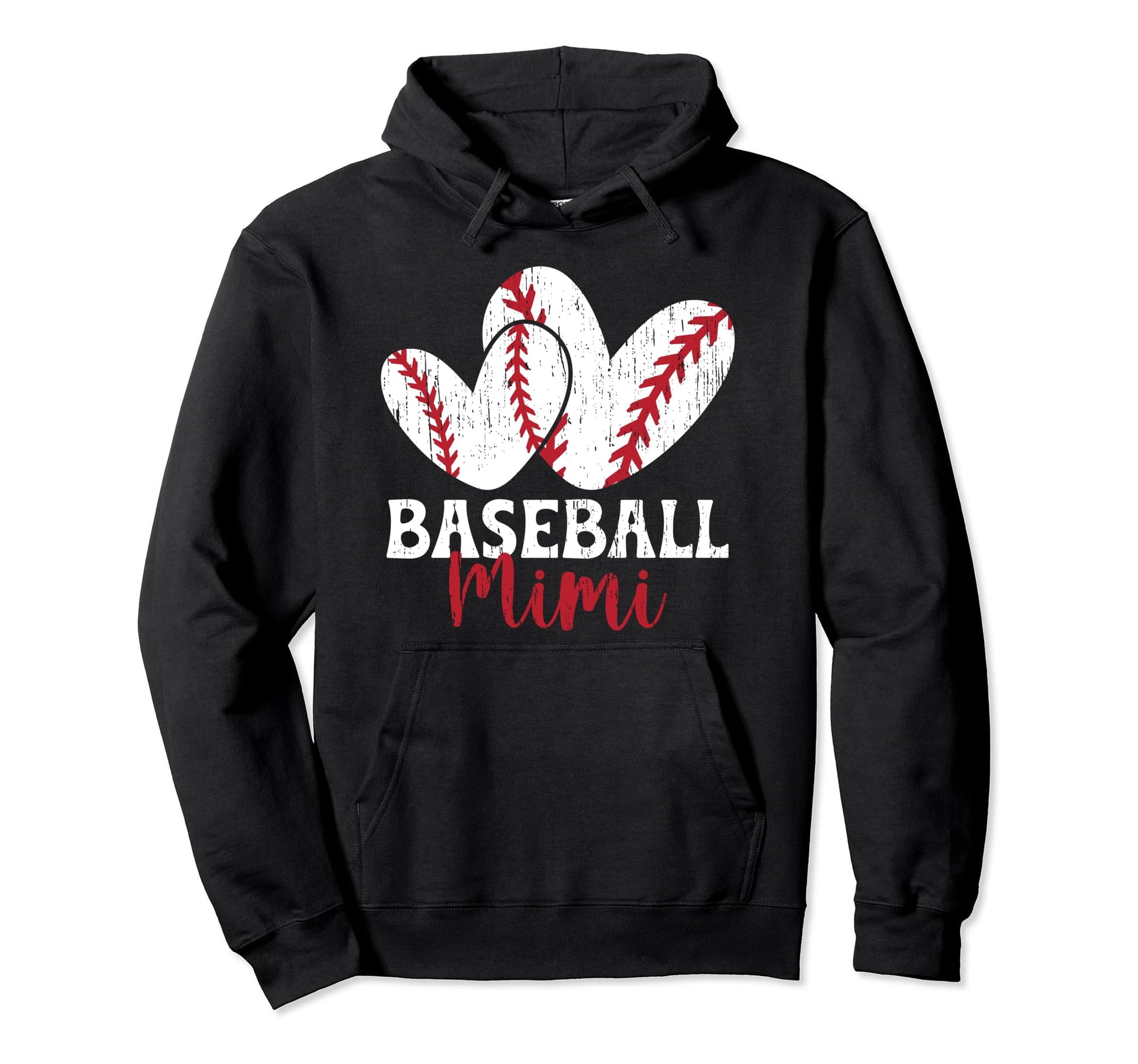 Baseball Mimi Hearts Grandma Mimi Hoodie - Casual Everyday Wear Men Women - T-Shirt, Sweatshirt, Hoodie