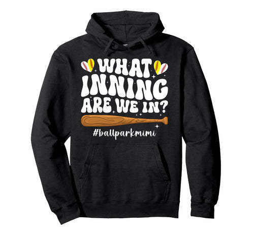 Ballpark Mimi Grandma Groovy Softball Hoodie - Streetwear Style Unisex - T-Shirt, Sweatshirt, Hoodie
