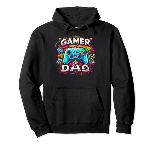 Gamer Dad Game Controller Gaming Hoodie - Casual Everyday Wear Unisex - T-Shirt, Sweatshirt, Hoodie