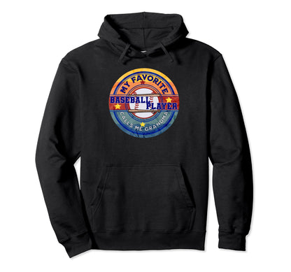 Baseball My Favorite Baseball Player Hoodie - Graphic Print Men Women - T-Shirt, Sweatshirt, Hoodie