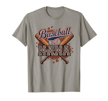 Baseball Nana Heart Leopard Softball T-Shirt - Graphic Print Unisex - T-Shirt, Sweatshirt, Hoodie