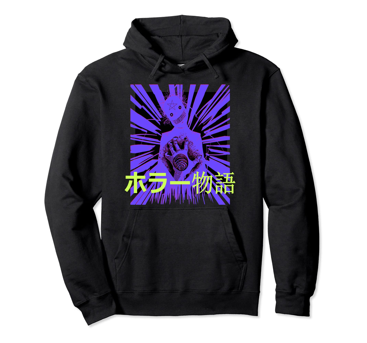 Horror Manga Demon Harajuku Japanese Hoodie - Streetwear Style for Adults - T-Shirt, Sweatshirt, Hoodie