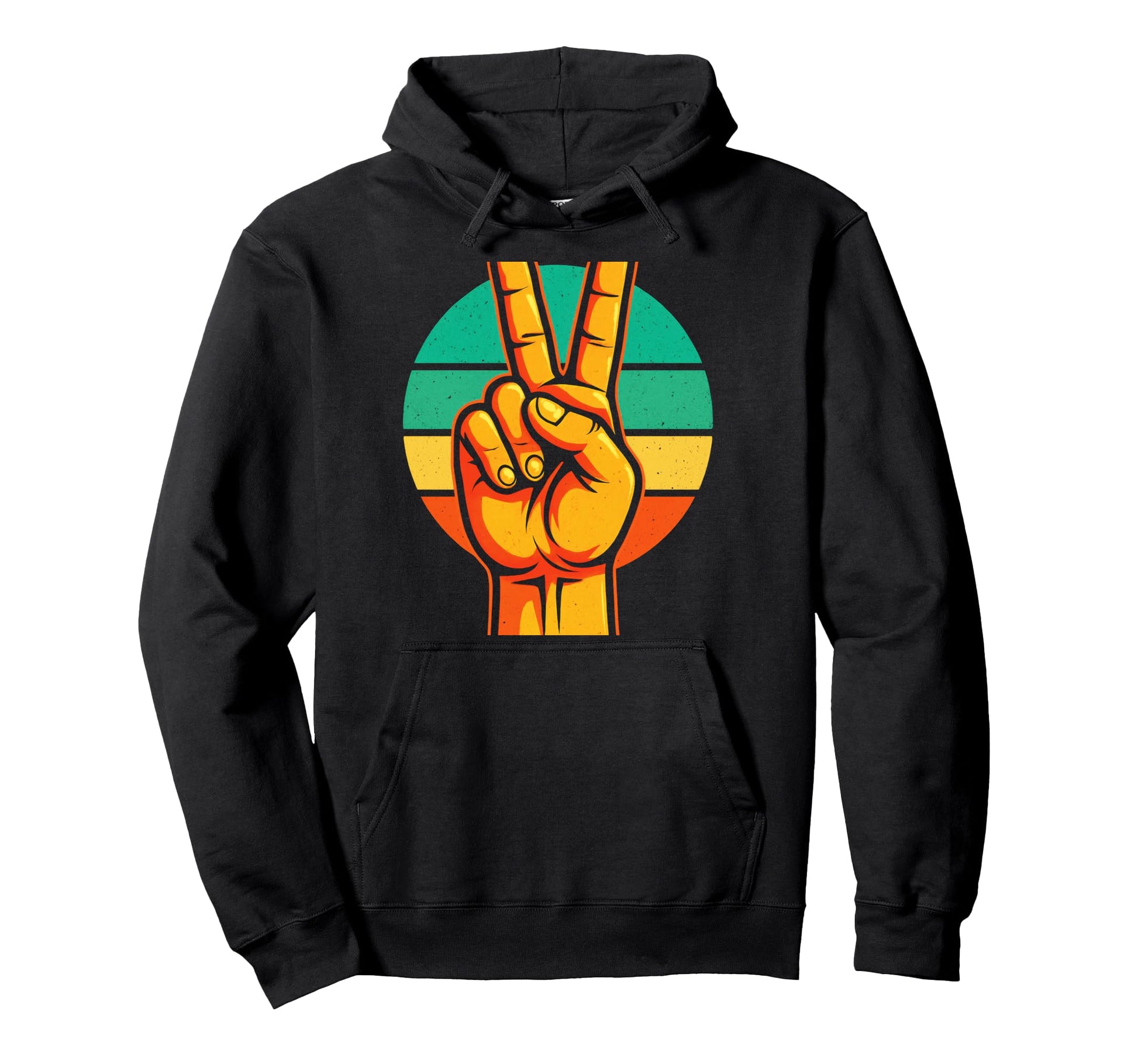 Peace Sign Hippie Boho Hoodie - Minimalist Print Unisex - T-Shirt, Sweatshirt, Hoodie