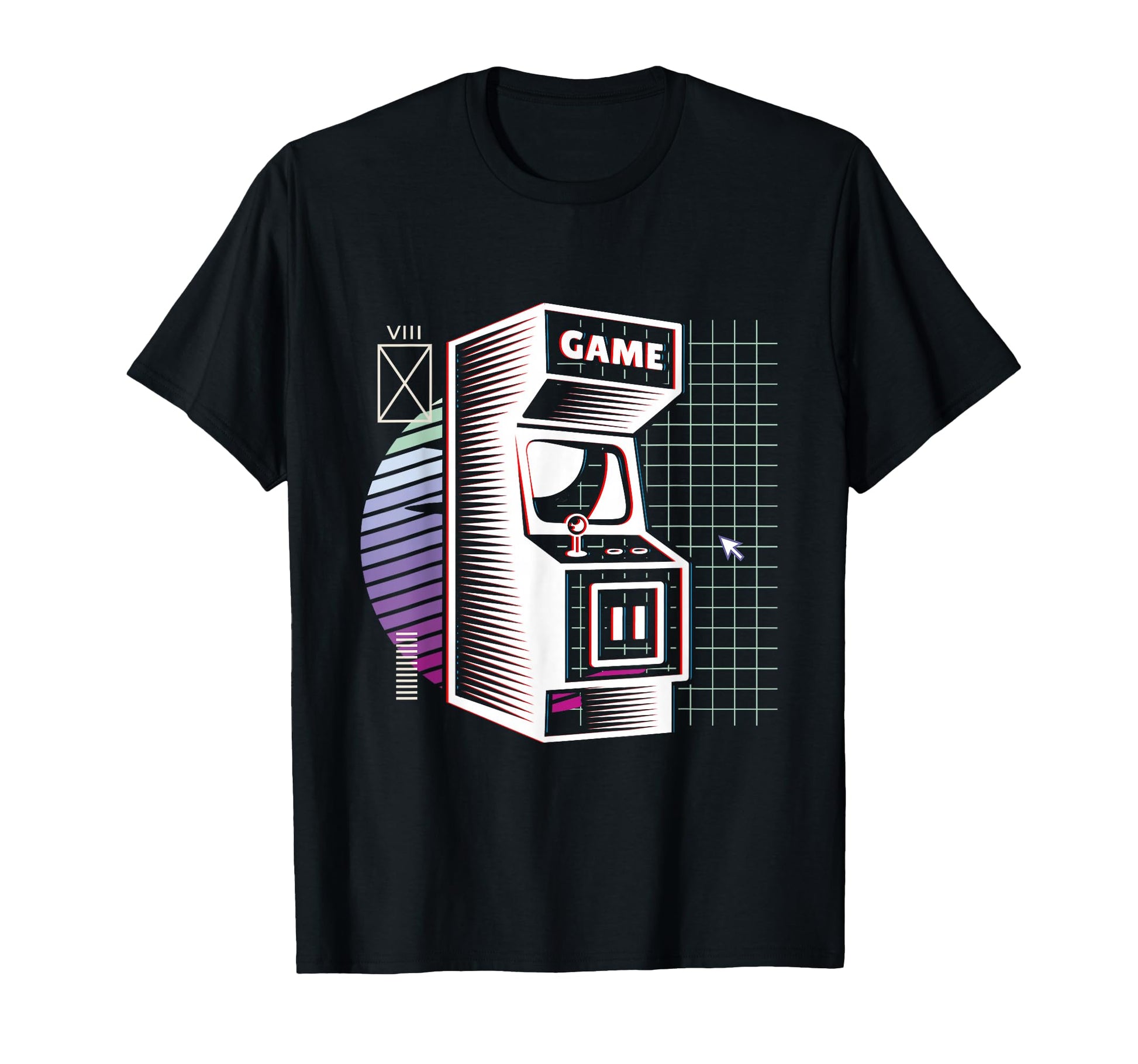 Synthwave Video Arcade Aesthetic Vaporwave T-Shirt - Unique Graphic Unisex - T-Shirt, Sweatshirt, Hoodie