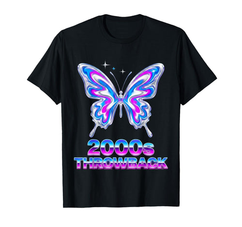 2000S Throwback Y2K Aesthetic Butterfly T-Shirt - Novelty Apparel Unisex - T-Shirt, Sweatshirt, Hoodie