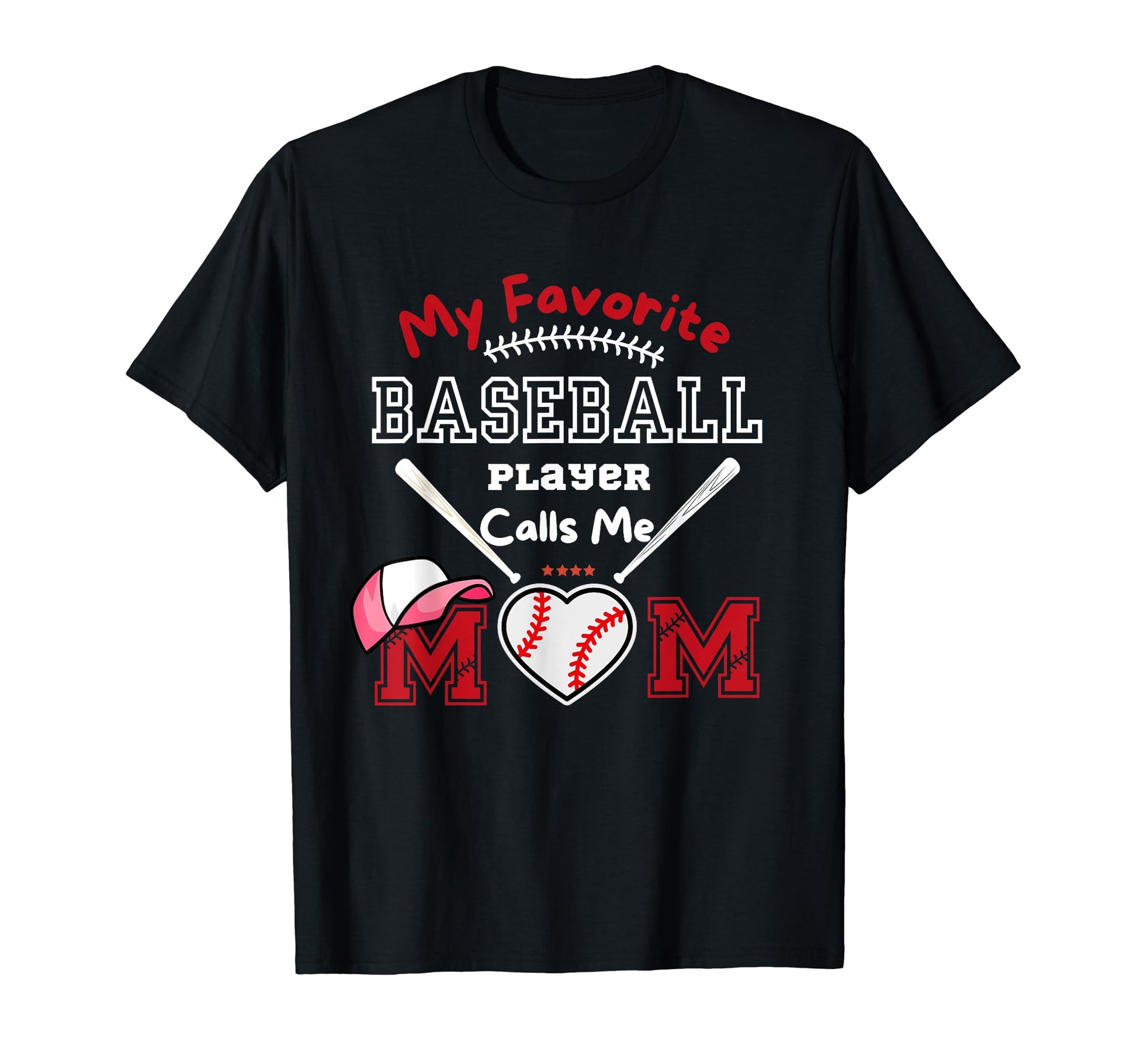 Baseball Love My Favorite Player Calls T-Shirt - Unique Graphic for Adults - T-Shirt, Sweatshirt, Hoodie