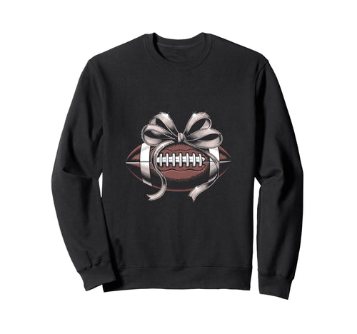 Coquette Bow Funny Football Lover Sweatshirt - Streetwear Style for Adults - T-Shirt, Sweatshirt, Hoodie