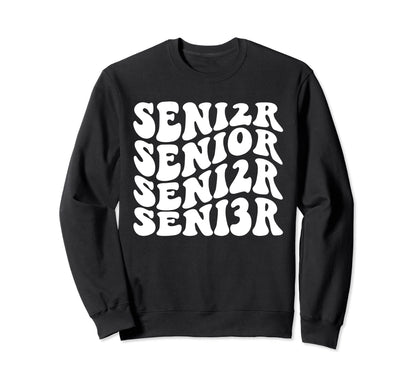 Groovy Boho Senior 2023 Sweatshirt - Aesthetic Graphic for Adults - T-Shirt, Sweatshirt, Hoodie