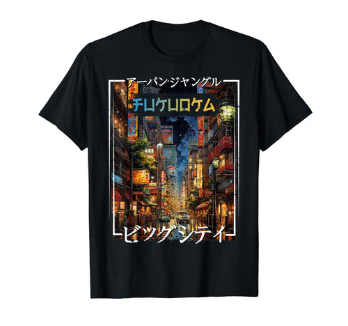 Fukuoka City Japan Aesthetics T-Shirt - Fun Novelty Design for Adults - T-Shirt, Sweatshirt, Hoodie