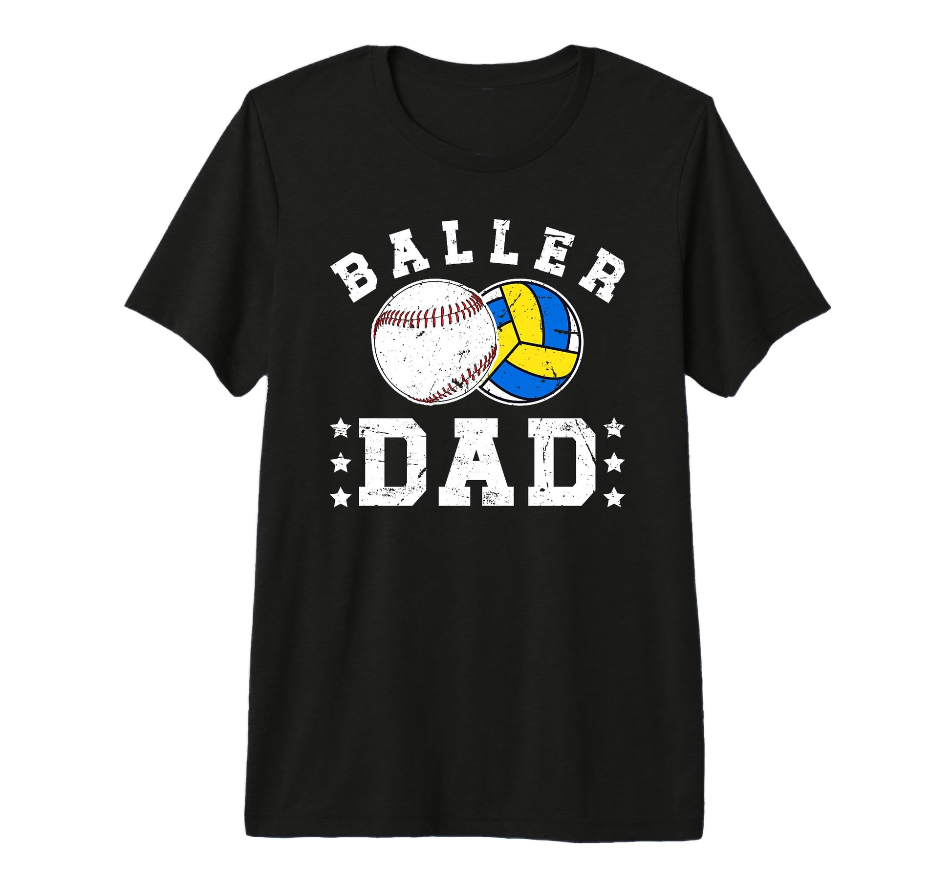 Mens Baller Dad Proud Baseball T-Shirt - Fun Novelty Design Men Women - T-Shirt, Sweatshirt, Hoodie