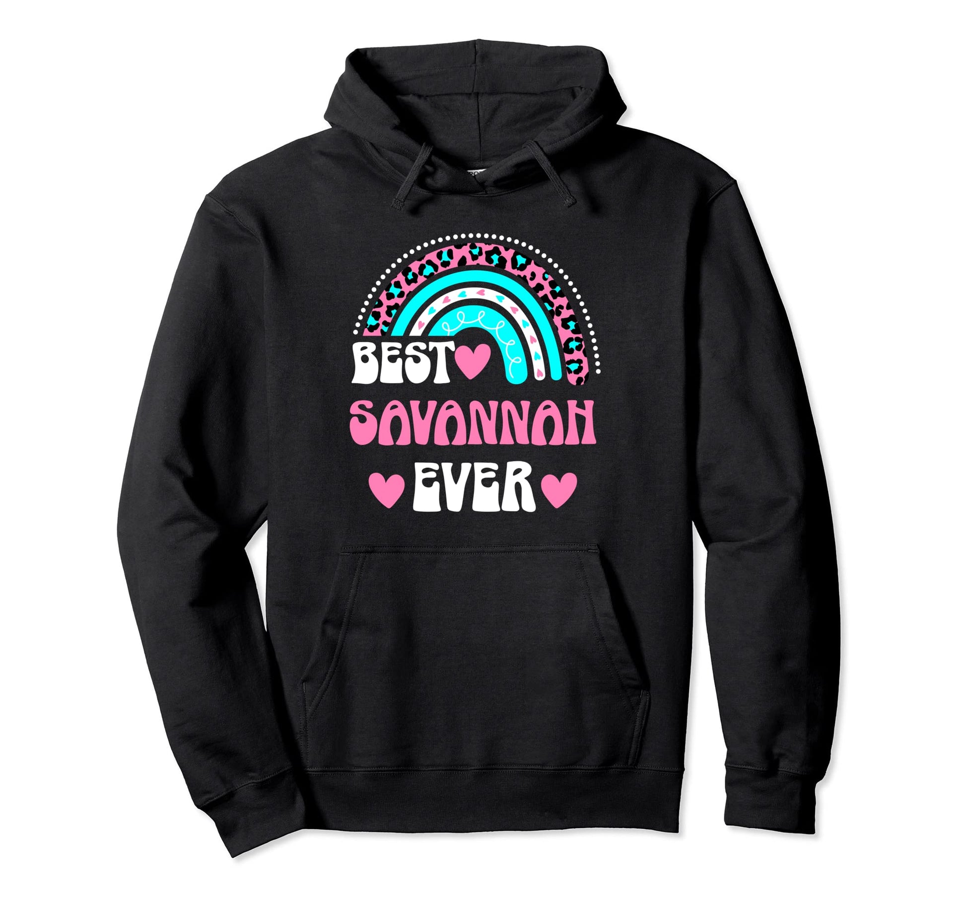 Best Savannah Ever Personal Name Hoodie - Minimalist Print for Adults - T-Shirt, Sweatshirt, Hoodie