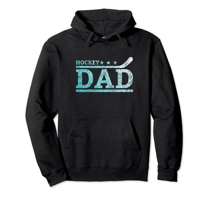 Fathers Day Hockey Dad Player Fan Hockey Hoodie - Graphic Print for Adults - T-Shirt, Sweatshirt, Hoodie