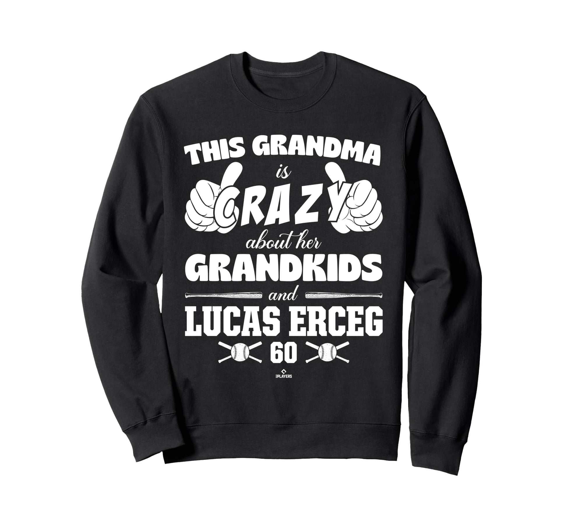 Grandma Crazy Lucas Erceg Kansas Sweatshirt - Novelty Apparel for Adults - T-Shirt, Sweatshirt, Hoodie
