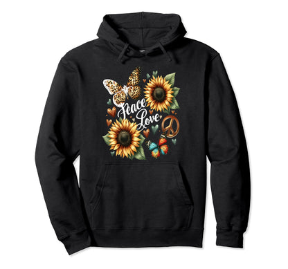 Peace Love Sunshine Hoodie - Unique Graphic for Adults - T-Shirt, Sweatshirt, Hoodie
