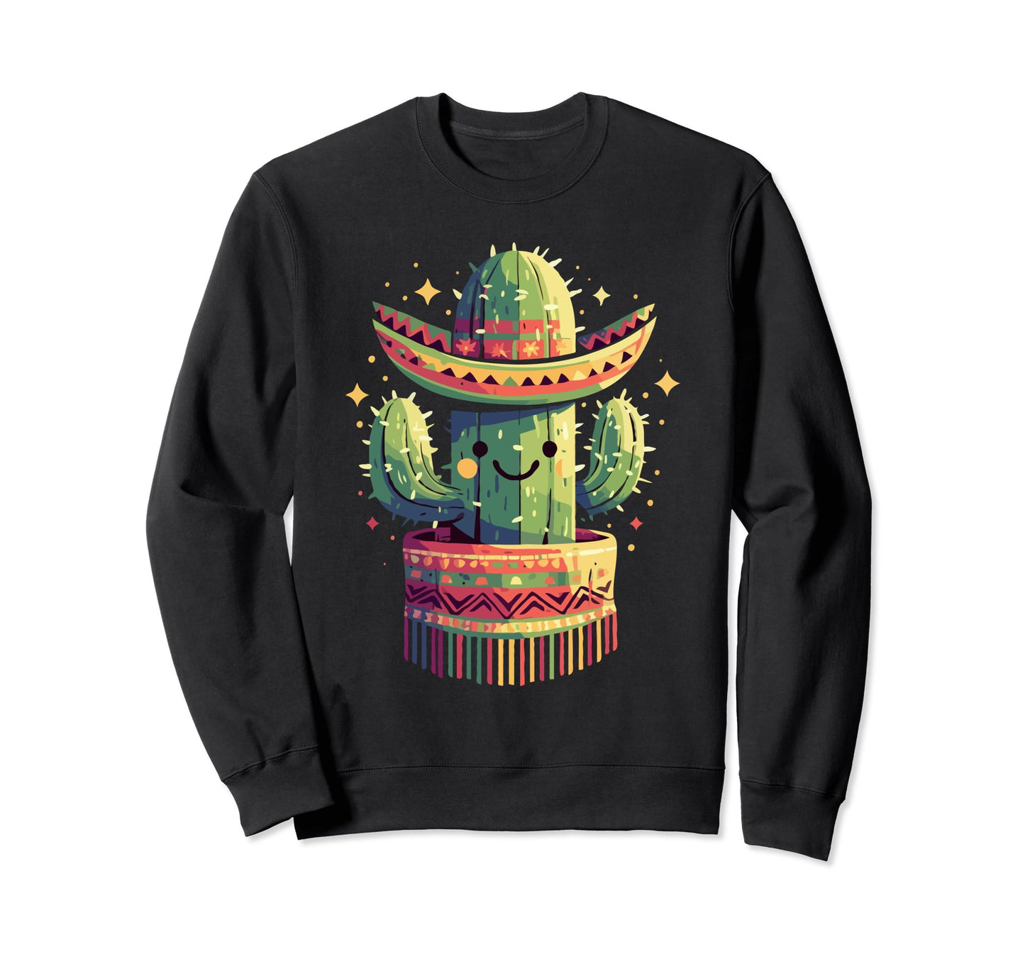 Cactus Serape Succulent Plant Cacti Sweatshirt - Fun Novelty Design Unisex - T-Shirt, Sweatshirt, Hoodie