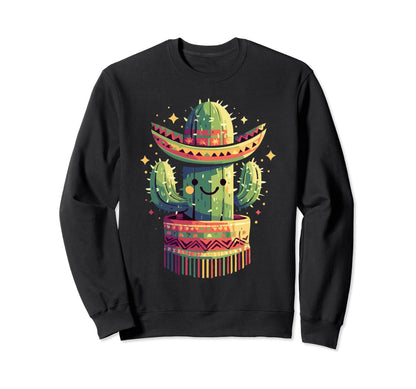 Cactus Serape Succulent Plant Cacti Sweatshirt - Fun Novelty Design Unisex - T-Shirt, Sweatshirt, Hoodie