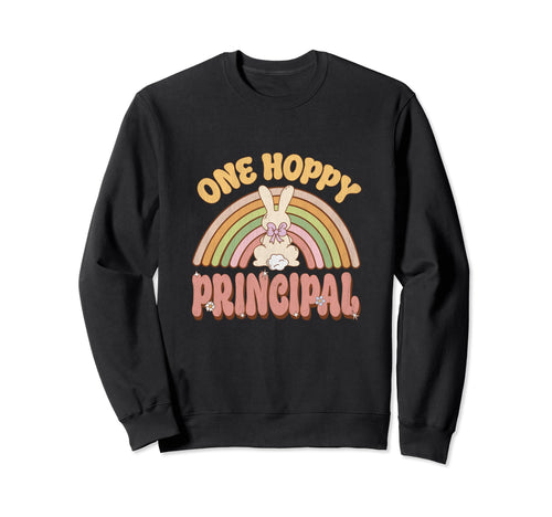 One Hoppy Principal Bunny Sweatshirt - Fun Novelty Design for Adults - T-Shirt, Sweatshirt, Hoodie