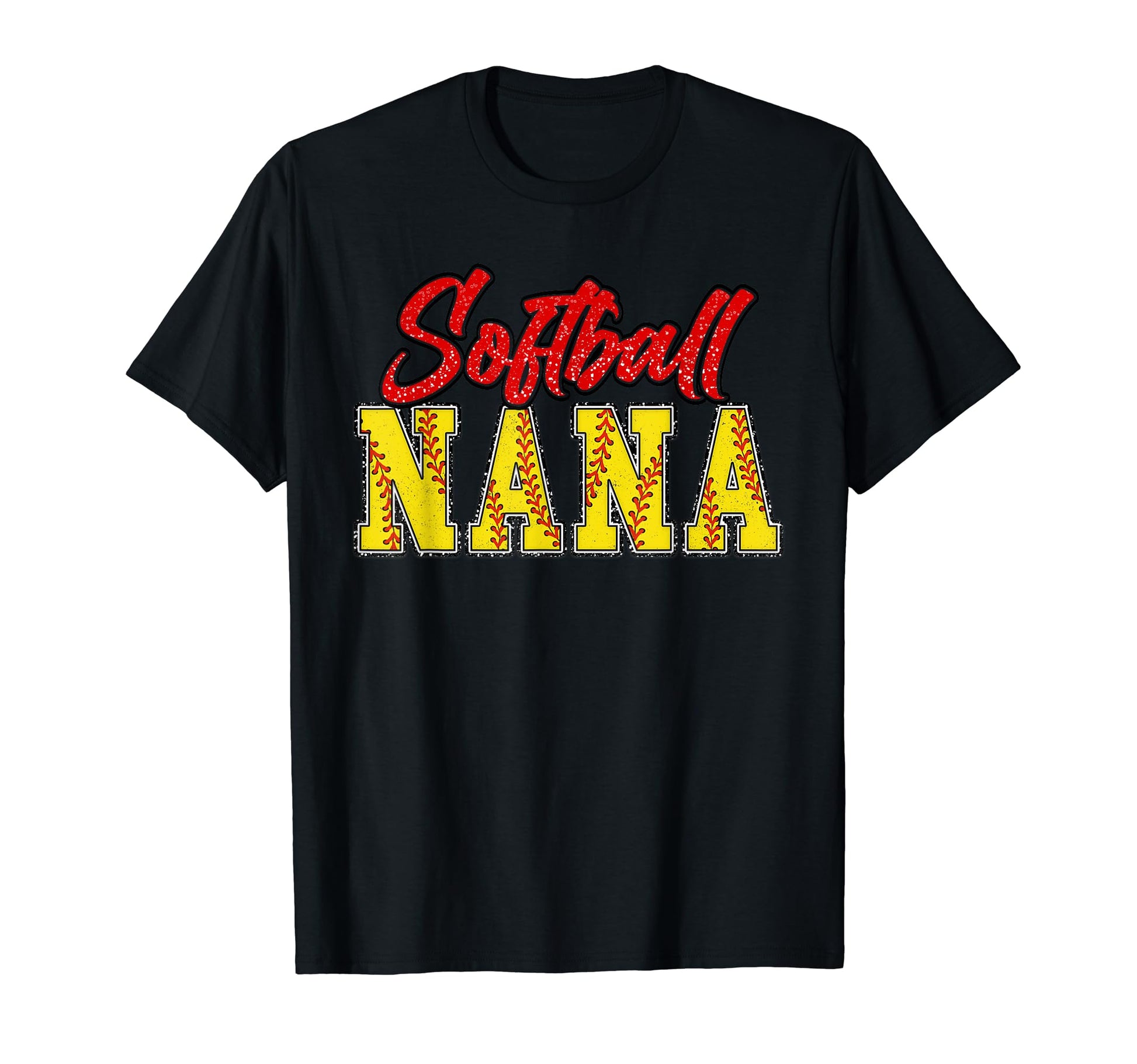Baseball Nana Groovy Loud Proud Sport T-Shirt - Novelty Apparel Unisex - T-Shirt, Sweatshirt, Hoodie
