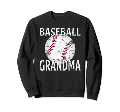 Baseball Grandma Gifts Mothers Sweatshirt - Custom Art Print for Adults - T-Shirt, Sweatshirt, Hoodie
