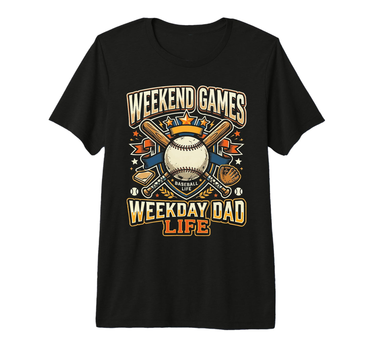 Baseball Dad Baseballer Daddy Baseball T-Shirt - Unique Graphic for Adults - T-Shirt, Sweatshirt, Hoodie