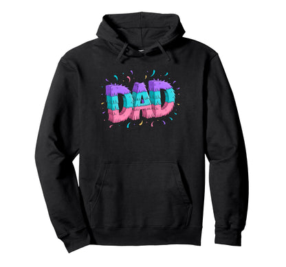 Pinata Dad Fathers Day Gamer Dad Pinata Hoodie - Graphic Print Men Women - T-Shirt, Sweatshirt, Hoodie