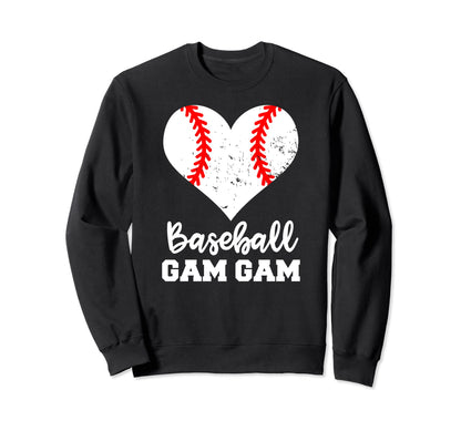 Baseball Gam Gam Funny Baseball Sweatshirt - Minimalist Print Men Women - T-Shirt, Sweatshirt, Hoodie