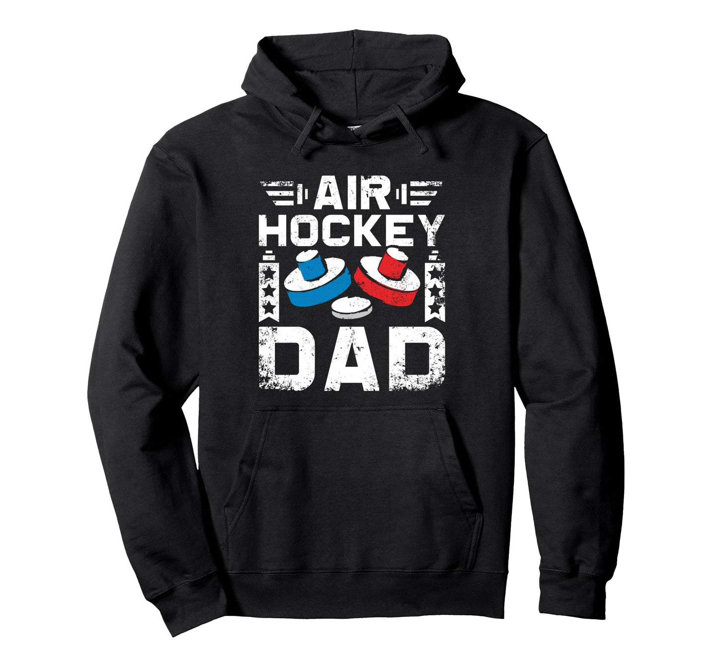 Fathers Day Air Hockey Dad Game Hoodie - Unique Graphic Unisex - T-Shirt, Sweatshirt, Hoodie