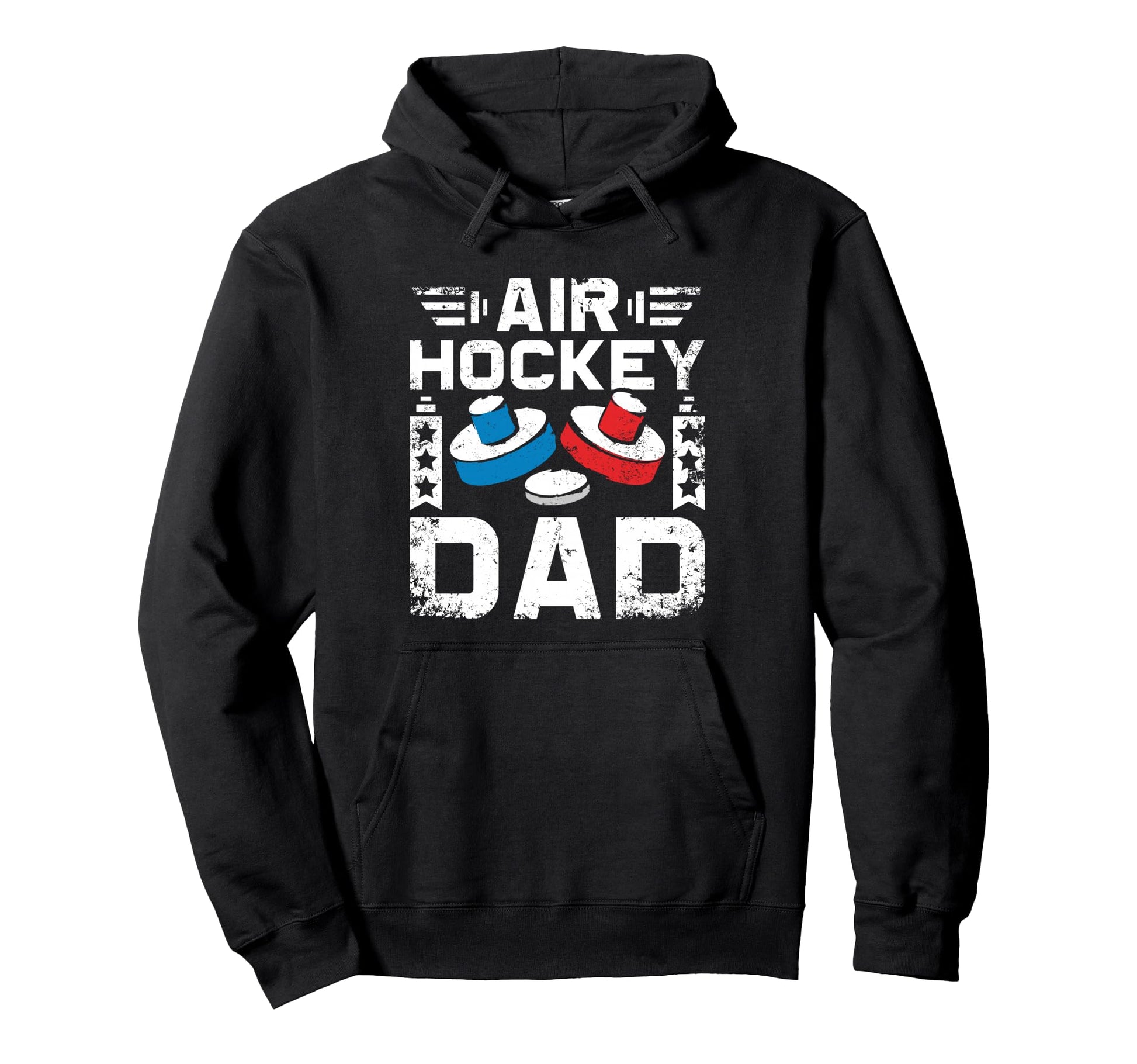 Fathers Day Air Hockey Dad Game Hoodie - Unique Graphic Unisex - T-Shirt, Sweatshirt, Hoodie