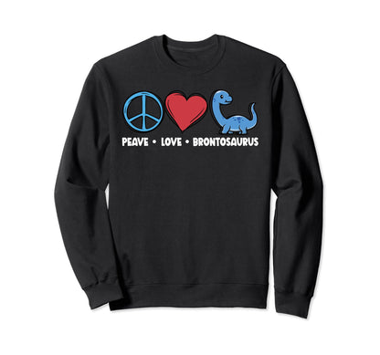 Brontosaurus Dinosaur Love Dinos T-Shirt - Minimalist Print for Adults - T-Shirt, Sweatshirt, Hoodie