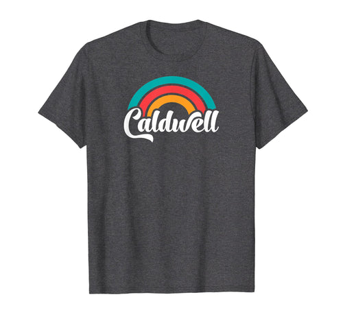 Caldwell Id Script Rainbow T-Shirt - Trendy Graphic Men Women - T-Shirt, Sweatshirt, Hoodie
