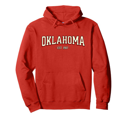 Ok Varsity Oklahoma Hoodie - Graphic Print Men Women - T-Shirt, Sweatshirt, Hoodie