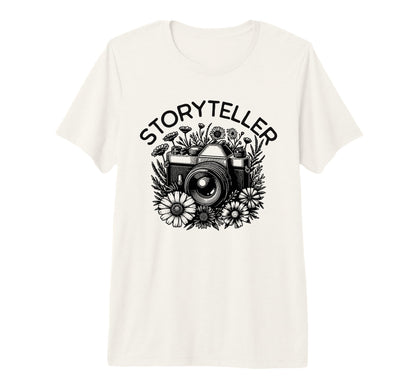 Travel Photography Camera Wildflowers T-Shirt - Streetwear Style Men Women - T-Shirt, Sweatshirt, Hoodie