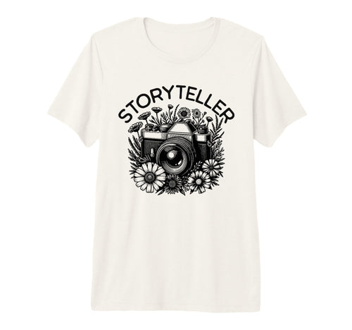 Travel Photography Camera Wildflowers T-Shirt - Streetwear Style Men Women - T-Shirt, Sweatshirt, Hoodie