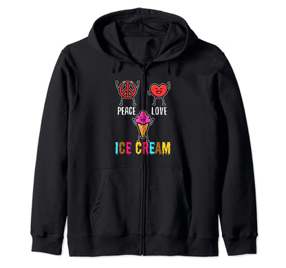 Summer Ice Creme Lover Vanilla Hoodie - Custom Art Print Men Women - T-Shirt, Sweatshirt, Hoodie