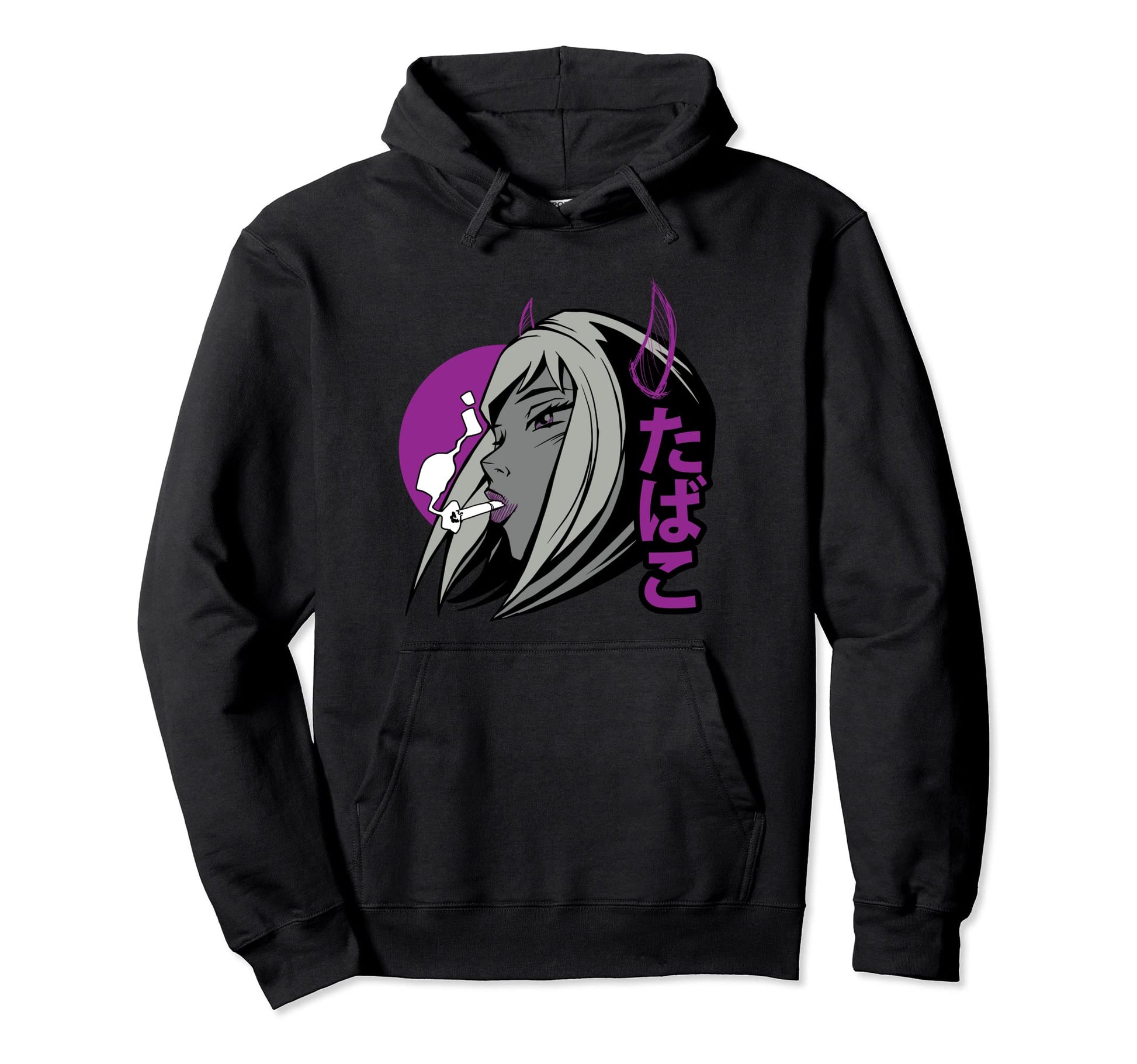 Alt Aesthetics Cigarettes Devil Smoking Hoodie - Streetwear Style Unisex - T-Shirt, Sweatshirt, Hoodie