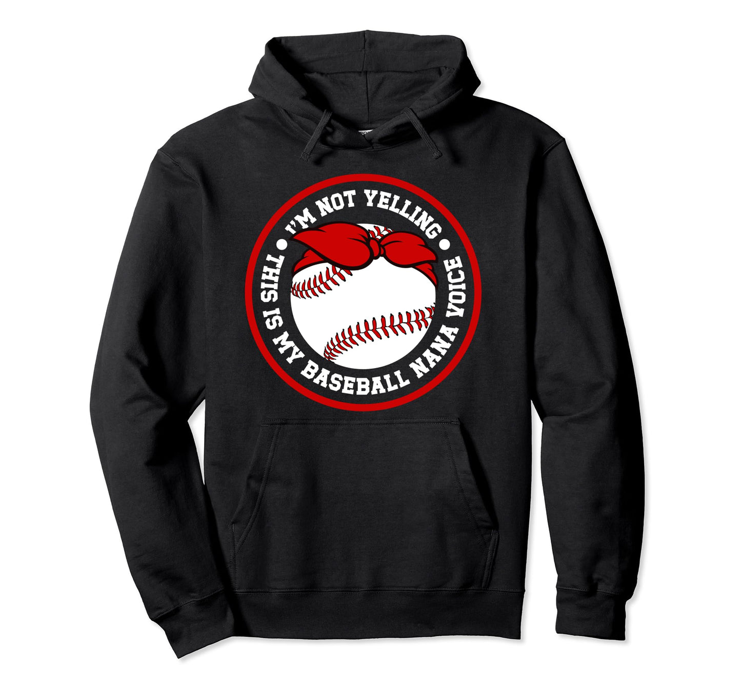 My Baseball Nana Voice Nana Baseball Hoodie - Custom Art Print Unisex - T-Shirt, Sweatshirt, Hoodie