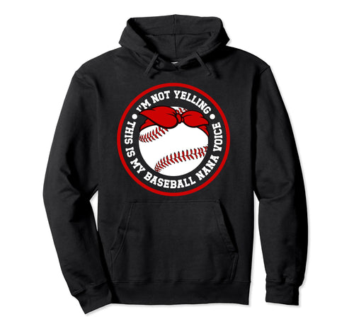My Baseball Nana Voice Nana Baseball Hoodie - Custom Art Print Unisex - T-Shirt, Sweatshirt, Hoodie