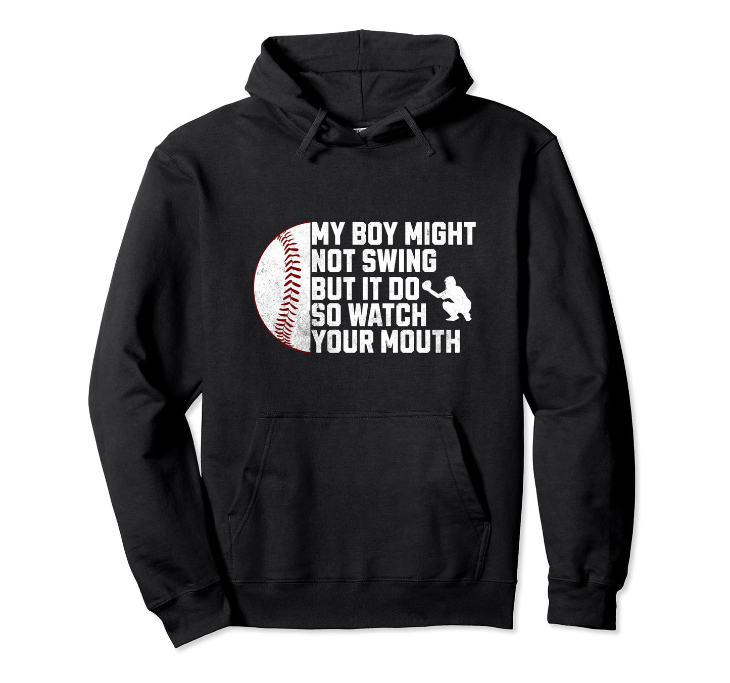 Protective Baseball Parent Funny Mother Hoodie - Custom Art Print Unisex - T-Shirt, Sweatshirt, Hoodie