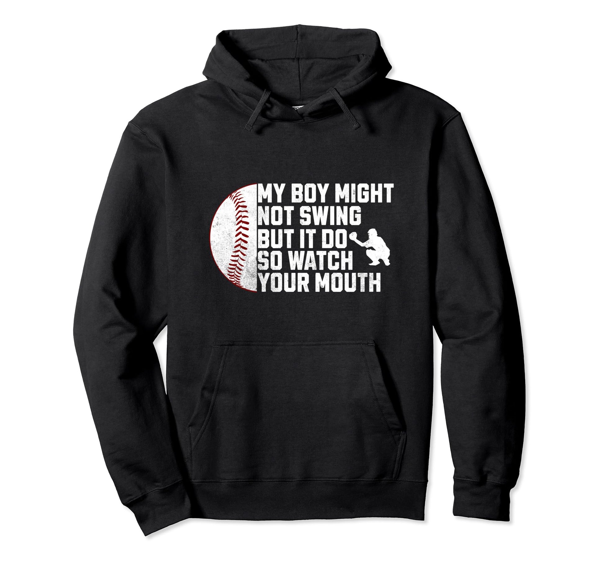 Protective Baseball Parent Funny Mother Hoodie - Custom Art Print Unisex - T-Shirt, Sweatshirt, Hoodie