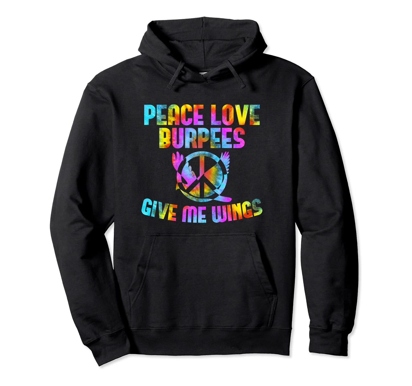 Burpees Training Peace Sign Peace Hoodie - Fun Novelty Design Men Women - T-Shirt, Sweatshirt, Hoodie