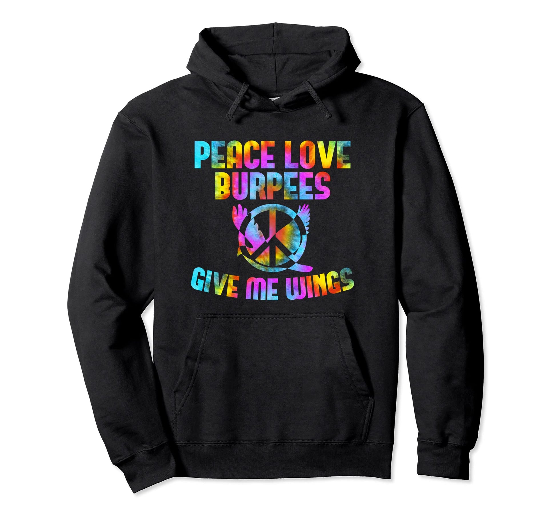 Burpees Training Peace Sign Peace Hoodie - Fun Novelty Design Men Women - T-Shirt, Sweatshirt, Hoodie