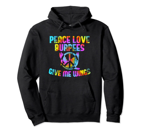Burpees Training Peace Sign Peace Hoodie - Fun Novelty Design Men Women - T-Shirt, Sweatshirt, Hoodie