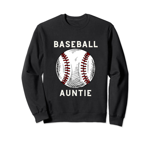 Awesome Baseball Auntie Sweatshirt - Casual Everyday Wear for Adults - T-Shirt, Sweatshirt, Hoodie