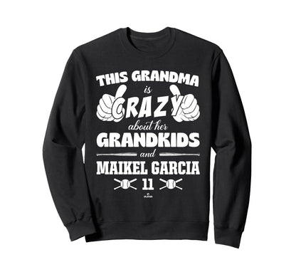 Grandma Crazy Maikel Garcia Kansas Sweatshirt - Graphic Print for Adults - T-Shirt, Sweatshirt, Hoodie