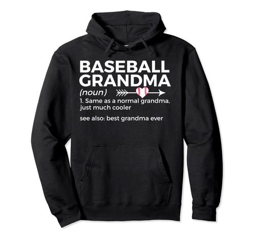 Baseball Grandma Definition Best Hoodie - Aesthetic Graphic Men Women - T-Shirt, Sweatshirt, Hoodie