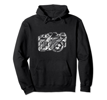Camera Photography Lover Photographer Hoodie - Streetwear Style for Adults - T-Shirt, Sweatshirt, Hoodie