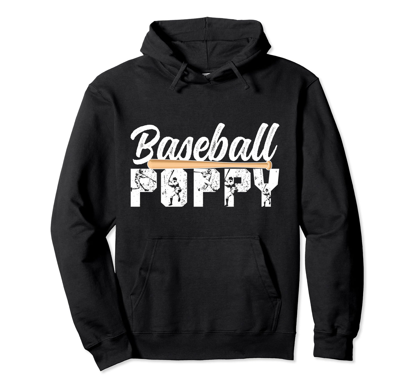 Baseball Poppy Grandpa Poppy Baseball Hoodie - Novelty Apparel Men Women - T-Shirt, Sweatshirt, Hoodie